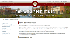 Desktop Screenshot of floridatechpantherclub.com